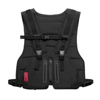 Men Tactical Vests Short Vest High Brightness Reflective Vest Adjustment Size Outdoor Sports Vest One Size253j