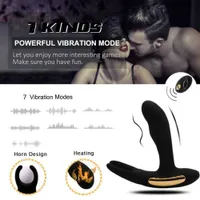 Schoonheidsartikelen Aphrodisia Multifuctie Anale plug vibrator 7 snelheden prostaatmassage kont trillen mannelijke masturbator erotisch sexy speelgoed voor mannen