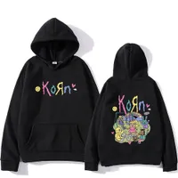 Men S Sweatshirts Korn Cartoon Graphic Kawaii Music Band Imprimé Clothes Casual Winter Fleece Streetwear Unisexe SweetShirt 221231