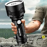 YB007 XHP70 Super Powerful LED Flashlight XM-L2 Tactical Torch USB Rechargeable Linterna Waterproof Lamp Ultra Bright Lantern2277