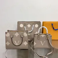 Designerinnen Frauen Totes Trend neue Farben Mode gro￟e Handtaschen Totes gepr￤gte Umh￤ngetaschen Damen Einkaufstaschen 25 cm 30 cm 42 cm