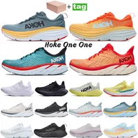 Designer Hokas Casual Shoes Bondi Clifton 8 Carbon X 2 Sneakers Accepterade Lifestyle Stötdämpning Män kvinnor Shoe Hoka One One Athletic Sneaker Outdoor Trainers