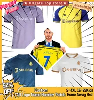 2022 AL Nassr FC Soccer Jerseys 2023 Okno transfer Numer 7 Cristiano Rona7do 23 23 Home Yellow Away Top Jersey Wersja Wersja Men Kit Kit Football Shirt