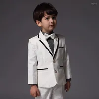 Мужские костюмы свадьба для 2023 года Kid White Boy Tuxedos Customed Boy