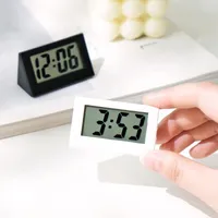 손목 시계 미니 LCD 디지털 테이블 대시 보드 데스크 전자 시계 데스크탑 홈 오피스 무음 시간 디스플레이