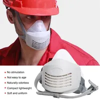 Anti Dust PM2 5 Mask Respirator Mask Industrial Protective Silicone och utbytbar bomull Anti-dammbar filter2375