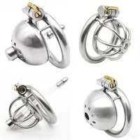 New Super Small Male Chastity Device 35MM Medical grade Stainless Steel Device Cage Urethral Dilator Tube Plug #T87222S