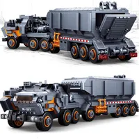 Sluban Wandering Earth transport truck carrier vehicle car sets model building blocks city technical Christmas birthday Gifts X050325r