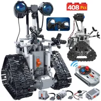 408 PCS City Creative RC Robot Electric Block Building Toys Technic Remote Control Intelligent Bricks Assemblage For Kids302N