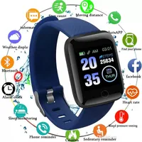 Yezhoud 13 Montres intelligentes 116 Plus cardiaque de la fréquence cardiaque, montres sportives de bracelet intelligentes sur grand écran Smartwatch téléphonique pour Android iOS PK B57 R16