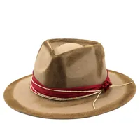 Stingy S 100% Australia Wool Fedora Women Men Ladies Fedoras Wide Brim Jazz Hat Hat Hat Bucket Vintage Panama Winter Cap 0103
