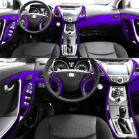 Pour Hyundai Elantra MD 2012-2016 Autocollants de voiture auto-adhésifs 3D 5D Fibre de carbone Vinyle Car autocollants et décalcomanies Style Accessori229o