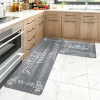 Meyjey Anti Fatigue Kitchen Alfombra 2 piezas Juego de alfombras de cocina sin deslizamiento