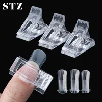 STZ 1pc Nail Form Clip For Extension Gel Builder French Tips Molds Dual Nails Art Forms Guide Stencil Set DIY Manicure Tool #972248i