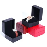 Watch Boxes PU Box Black Orange Green Red Fashion Exquisite Storage Packaging Wholesale And Retail