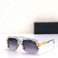 مصمم أزياء نساء نظارة شمسية الرجال 607 القهوة سربنتين إطار ديكور زوجين ديكور رمادي الصيف في الهواء الطلق UV400 الذهب الأسود كاز نظارة شمسية