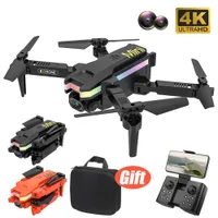 Intelligent Uav XT8 RC Mini Drone with 4K Dual HD Camera Video Shooting Led Drone Quadcopter with FPV OneKey Return Toys for Kids Gift 230103