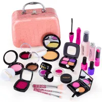 Beauty Fashion Children S Simulation Cosmetics Set Fint Makeup Toys Girls Games House Educational Fun Games Gift 230103