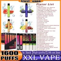 Puff Vape Pen xxl 1600 Puffs Do dyspozycji E Zestaw startowy papierosy prefilled 4 ml kapsułki z cewką palenia oleju 10 kolorów vs puff 1600