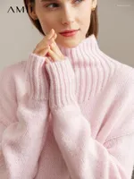 Повседневные платья amii платье минимализма для женщин 2023 зима теплое твердое сплошное палеение.