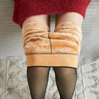 Женщины носки зима теплые трусики Vrouwen Super Elastische Zwarte Slanke Voor Casual Mode Plus Fluvelen Dikke