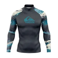 wetsuits drysuits 서핑 수영 다이빙 T 셔츠 꽉 긴 소매 발진 수영복 수영복 남자 S UV 보호 서핑 의류 해변 수트 탑 230104