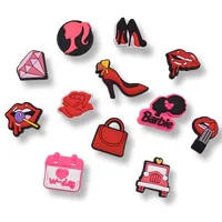 Аниме чары оптовые детские воспоминания розовая леди смешная подарочная мультфильм Croc Charms аксессуары для обуви