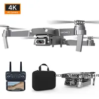 E68 4K HD Camera WIFI FPV Mini Beginner Drone& Boy Toy Simulators Track Flight Adjustable Speed Altitude Hold Gesture Po Q268D