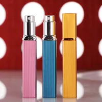 12ml Perfume Spray Bottle aluminum Mini Metal Anodized Portable Bottling Portable Travel Cosmetic Container Water Alcohol Deodorant
