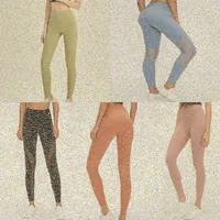 Lu Womens Yoga Leggings Suit Pants High Waist Sports Raising Hips Gym Wear 레깅스 정렬 탄성 피트니스 타이츠 운동 세트 Q5PO#2525