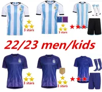22/23 Argentina Maradona Edizione commemorativa Maglie da calcio 2022 #10 Messi 200th Anniversary Dybala Aguero Celso Martinez Shirt da calcio Uniforme 999