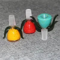 Hookahs 14mm 18mm male glass bowls slide piece glass heady bowl for water pipe bong ash catchers