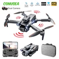 Intelligent Uav LS S1S Mini Dron Rc Drone 6K 4K Camera Drones Quadcopter Fpv Wifi Brushless Motor Professional Helicopter Remote Control Toys 230103