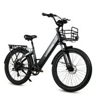 지방 타이어 ebike 전기 도시 자전거 2023 새로운 26 인치 RS-A01 48V 14A 큰 배터리 3.0 750W 숙녀