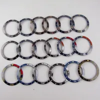 Наборы для ремонта часа замена черно -серого синего красного кольца вставка вставки для 40 мм Sub Gmt SKX007 7002 Ceramic