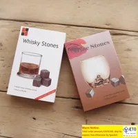 Blestone Boxed Whisky Stones 9pcsset with Delicate BoxVelvet Bag Whiskey Rock Beer Stone Ice Cube Stone Christmas gift