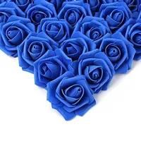 Decorative Flowers 100 Pieces Faux Rose Heads Real Look Foam Fake Roses For DIY Wedding Arrangements Baby Shower Holiday Party Home