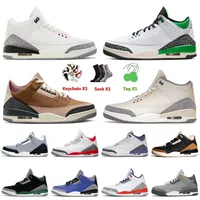 3 3S Basketball Flying Men's shoes Lucky Green Fire Red Cold Grey Archaeological Brown Golden Orange white shoes Outdoor