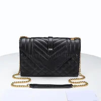 Mode designer tas dames schouderketting handtas portemonnee portemonnee originele doos echte lederen crossbody messenger avondtassen