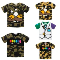 kids clothes designer apes toddlers boys t shirts camo baby girl kid casual t-shirts fashion monkey tshirts youth infants shark printed polo children short sleeve top
