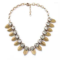 Choker Alloy Charm Simulated Pearl Crystal Necklace Online Shopping India Fashion Ribbon Lace-up Chunky Vintage Jewelry
