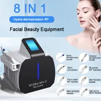 8 IN 1 Hydradermabrasion Facial Beauty Equipment Freckles Removal Remove Blackheads EM RF Skin Care Rejuvenation Desktop Machine