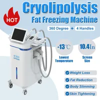 Máquina de resfriamento de terapia profissional de resfriamento Cryolipólise Vacuum 4 Cryo lida