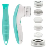 Fancii Cora 7 Electric Waterproof Facial & Body Cleansing Brush Kit with Handle and 6 Brush Heads