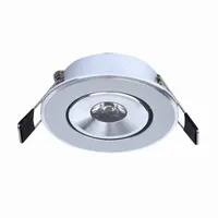 10pcs/lote mini LED Downlight 1W Cabinet Lamp Star Light CE ROHS Certificado LED LED teto Spotlight lâmpadas