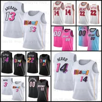 Jimmy 22 Butler Tyler 14 Herro Basketball Jerseys Dwyane 3 Wade Bam 13 Adebayo Jersey Mens Kyle 7 Lowry Miamis City Heats Mens 2022 2023 Edition Shirt Pink