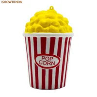 PU Popcorn Cup Squishy Slow Rising Decompression Easter Phone Strap Squeeze Toy Gift Toys Stress Relief Reliever327G