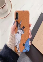 M Design Rabbit Phone Case for iPhone 12 12pro 11 11pro X Xs Max Xr 8 7 6 6s Plus Leather Skin Cover Shell for iPhoneX 7plus 8plus1112244