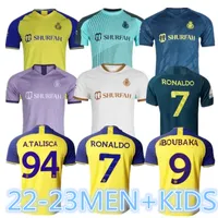 2 23 AL Nasser FC Football Shirt Ronaldo 2022 2023 Home 2022 23 Cr7 Gonzalo Martinez Talisca Ghislain Aboubakar Soccer Soccer First Aid Kit