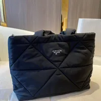 Women&#039;s down cotton clothing shopping bag handbag fashion famous designer shoulder bag